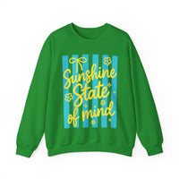 Sunshine State of Mind – Gildan Heavy Blend | Trendy Women’s Soft Sweatshirt. Direct to Garment. Printed & Shipped in the USA. Unisex Sizes.