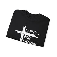 I Can't But I Know A Guy, Faith Cross Christian Jesus – Gildan Heavy Blend | Trendy Women’s and Men's Soft Sweatshirt. Direct to Garment. Printed & Shipped in the USA. Unisex Sizes.