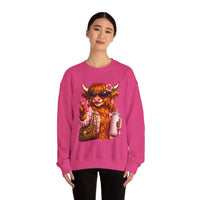 Highland Diva – Gildan Heavy Blend | Trendy Women’s Soft Sweatshirt. Direct to Garment. Printed & Shipped in the USA. Unisex Sizes.