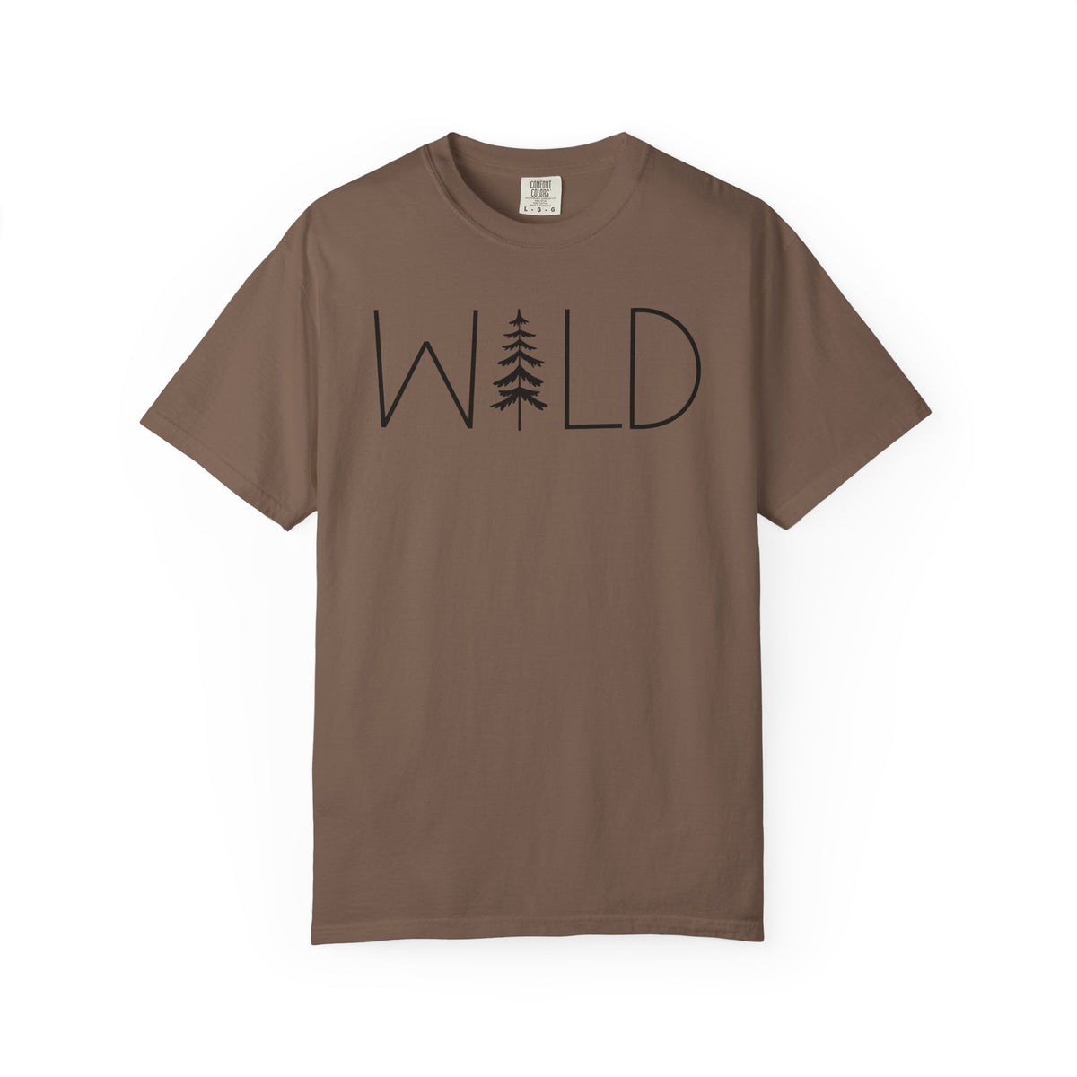 Wild Graphic, Nature, Pine Tree, Adventure - Comfort Colors | Trendy Men's and Women's T-Shirt. Direct to Garment. Printed & Shipped in the USA. Unisex Sizes.