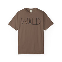 Wild Graphic, Nature, Pine Tree, Adventure - Comfort Colors | Trendy Men's and Women's T-Shirt. Direct to Garment. Printed & Shipped in the USA. Unisex Sizes.