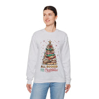 All Booked For Christmas – Gildan Heavy Blend | Trendy Women’s Soft Sweatshirt. Direct to Garment. Printed & Shipped in the USA. Unisex Sizes.