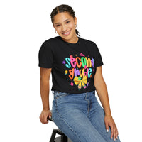 Coquette Second Grade Pencil Bow - Comfort Colors | Trendy Women's T-Shirt. Direct to Garment. Printed & Shipped in the USA. Unisex Sizes.