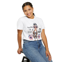 Retired Not Expired, Leopard Funny Grandma - Comfort Colors | Trendy Women's T-Shirt. Direct to Garment. Printed & Shipped in the USA. Unisex Sizes.