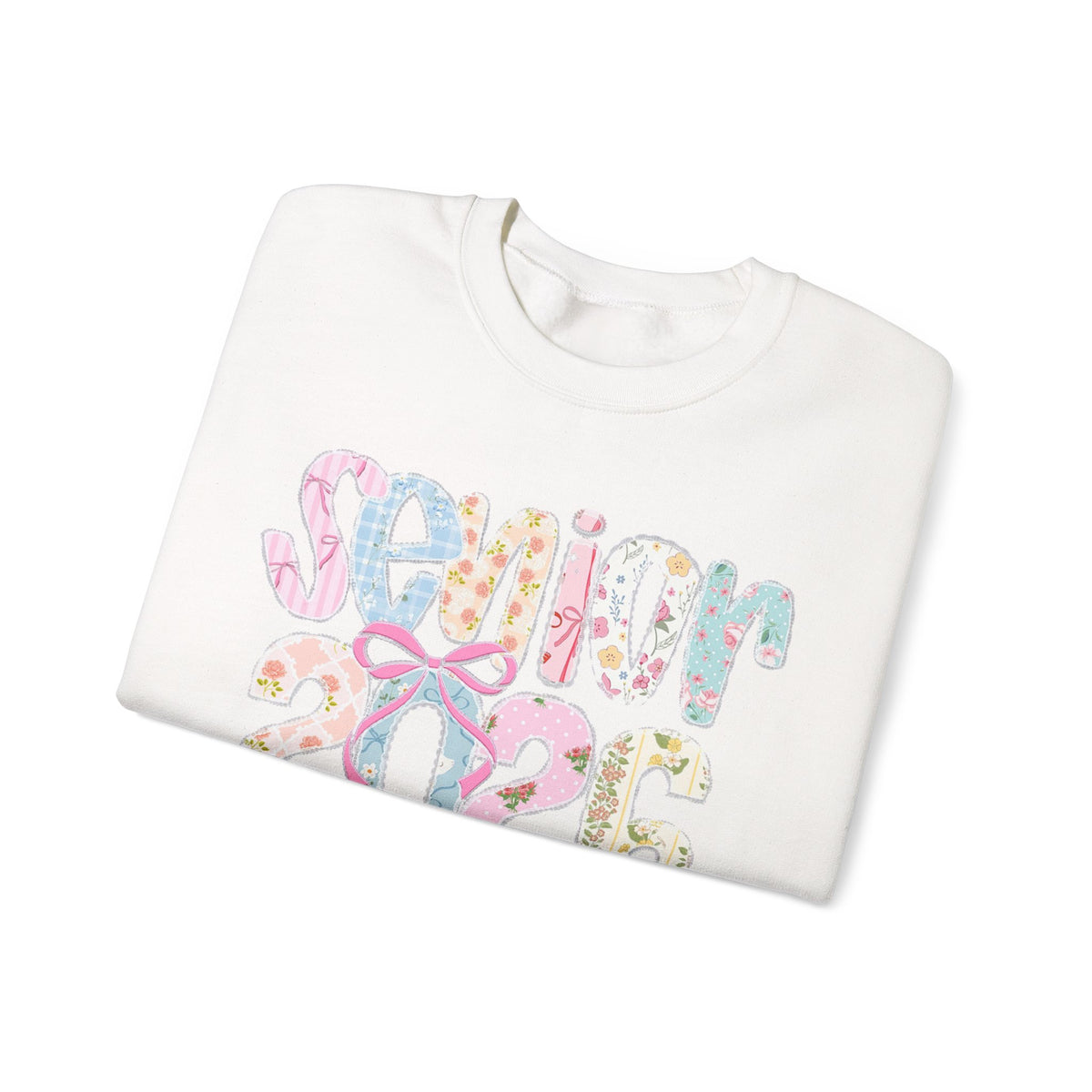 Class of 2026 Senior - Pink Coquette Bow – Gildan Heavy Blend | Trendy Women’s Soft Sweatshirt. Direct to Garment. Printed & Shipped in the USA. Unisex Sizes.