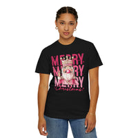 Merry Christmas — Cute Pink Bubblegum Nutcracker  - Comfort Colors | Trendy Women's T-Shirt. Direct to Garment. Printed & Shipped in the USA. Unisex Sizes.