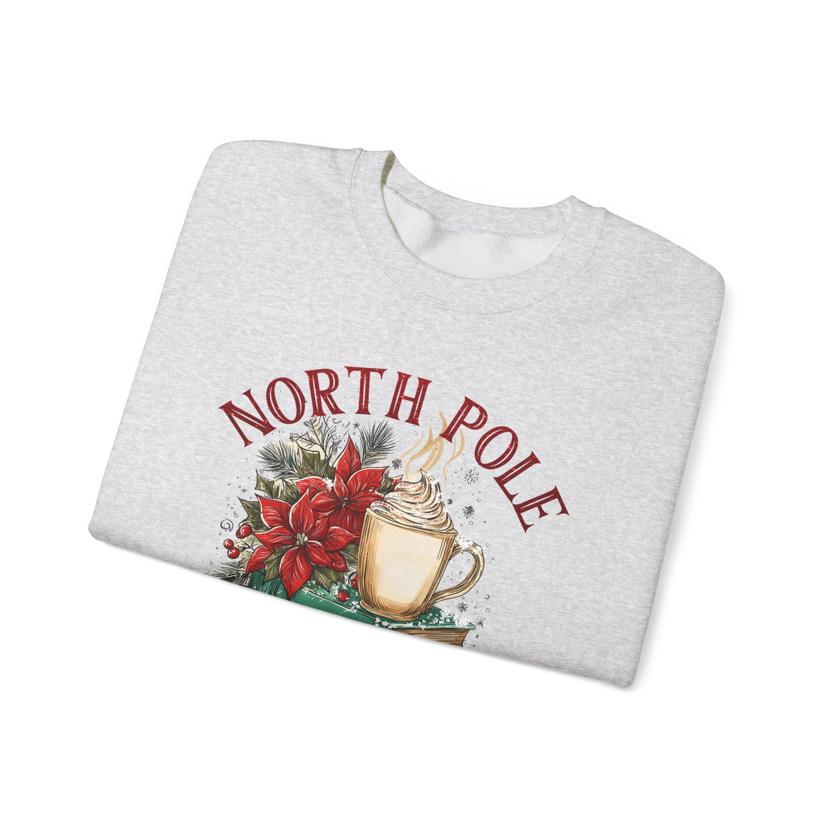 North Pole Book Club – Gildan Heavy Blend | Trendy Women’s Soft Sweatshirt. Direct to Garment. Printed & Shipped in the USA. Unisex Sizes.
