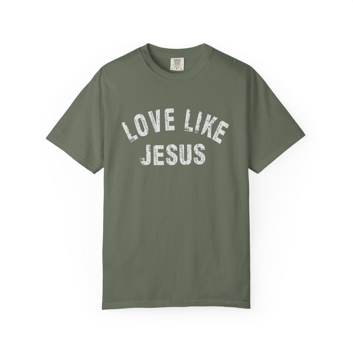 Love Like Jesus - Comfort Colors | Trendy Men's and Women's T-Shirt. Direct to Garment. Printed & Shipped in the USA. Unisex Sizes.