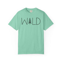 Wild Graphic, Nature, Pine Tree, Adventure - Comfort Colors | Trendy Men's and Women's T-Shirt. Direct to Garment. Printed & Shipped in the USA. Unisex Sizes.