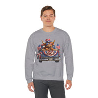 Patriotic Highland, America's 250th Birthday – Gildan Heavy Blend | Trendy Women’s and Men's Soft Sweatshirt. Direct to Garment. Printed & Shipped in the USA. Unisex Sizes.