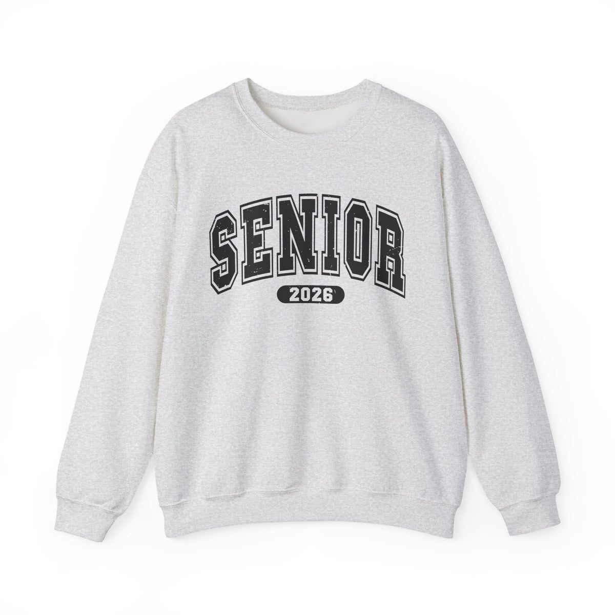 Senior 2026, Varsity – Gildan Heavy Blend | Trendy Women’s and Men's Soft Sweatshirt. Direct to Garment. Printed & Shipped in the USA. Unisex Sizes.