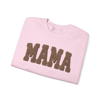 Mama, Faux Knit – Gildan Heavy Blend | Trendy Women’s Soft Sweatshirt. Direct to Garment. Printed & Shipped in the USA. Unisex Sizes.