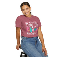 I'm A Drop The F-Bomb Mom Funny - Comfort Colors | Trendy Women's T-Shirt. Direct to Garment. Printed & Shipped in the USA. Unisex Sizes.