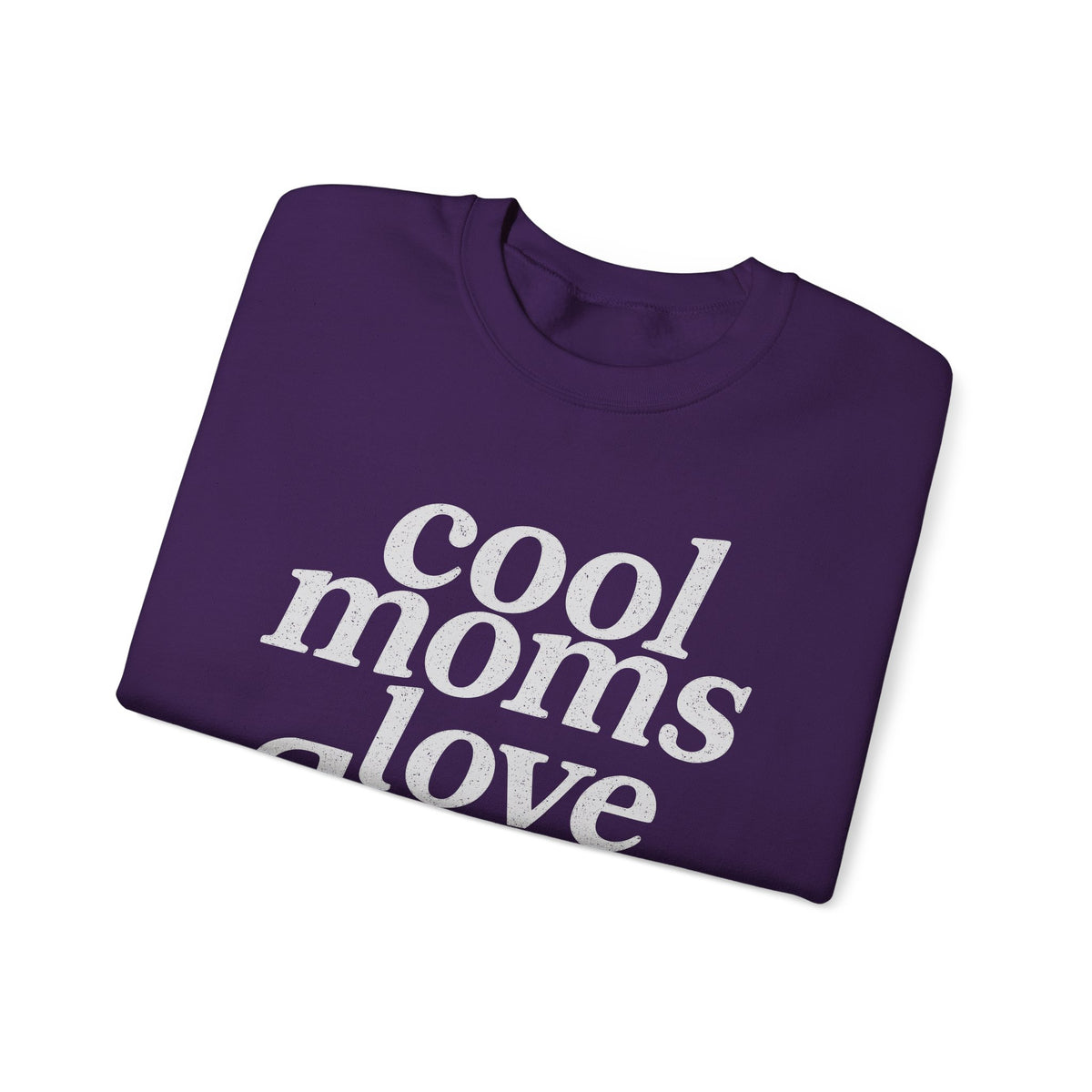 Cool Moms Love Jesus – Gildan Heavy Blend | Trendy Women’s Soft Sweatshirt. Direct to Garment. Printed & Shipped in the USA. Unisex Sizes.