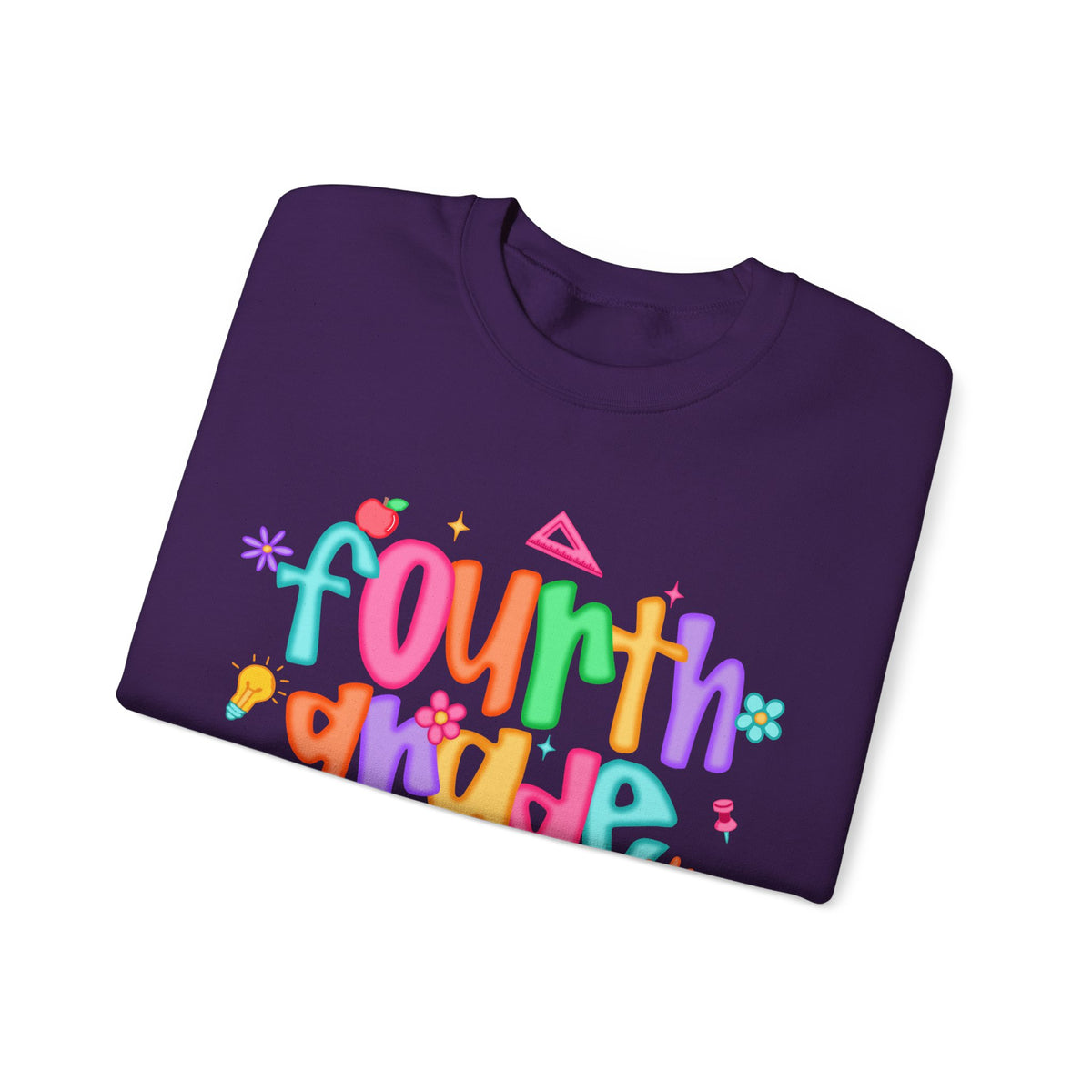 Coquette Fourth Grade Pencil Bow – Gildan Heavy Blend | Trendy Women’s Soft Sweatshirt. Direct to Garment. Printed & Shipped in the USA. Unisex Sizes.