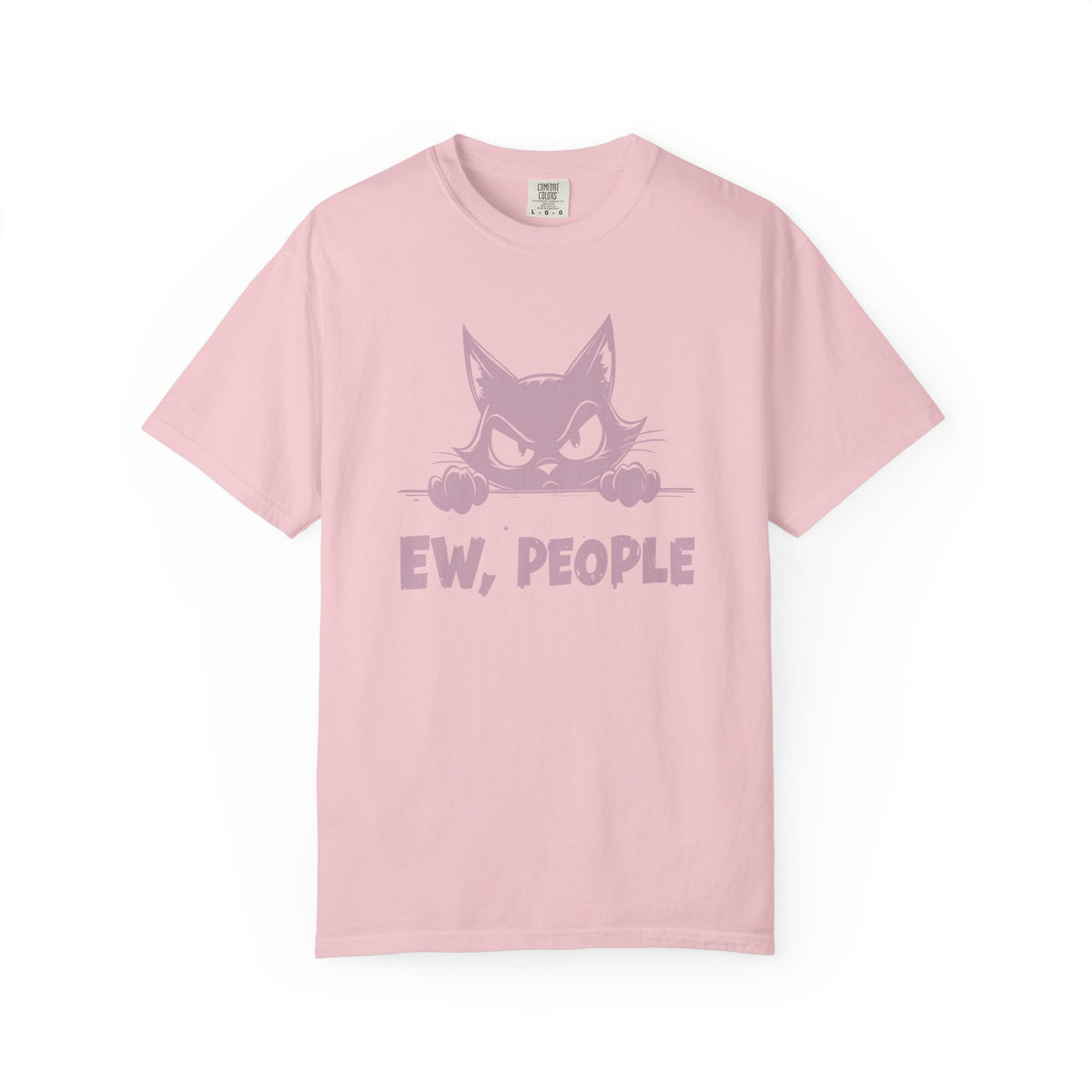 Ew People, Grumpy Cat - Comfort Colors | Funny Unisex T-Shirt. Direct to Garment. Printed & Shipped in the USA. Unisex Sizes.