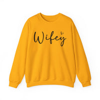 Wifey – Gildan Heavy Blend | Trendy Women’s Soft Sweatshirt. Direct to Garment. Printed & Shipped in the USA. Unisex Sizes.
