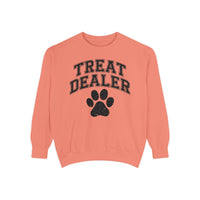 Treat Dealer, Dog Lover - Comfort Colors | Trendy Women's and Men's Sweatshirt. Direct to Garment. Printed & Shipped in the USA. Unisex Sizes.
