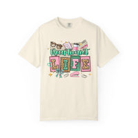 Receptionist Life - Comfort Colors | Trendy Women's T-Shirt. Direct to Garment. Printed & Shipped in the USA. Unisex Sizes.