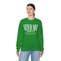 Send Me, Vintage - Faith – Gildan Heavy Blend | Trendy Women’s and Men's Soft Sweatshirt. Direct to Garment. Printed & Shipped in the USA. Unisex Sizes.