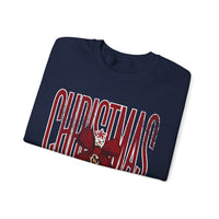 Christmas Season Leopard Tree Distressed – Gildan Heavy Blend | Trendy Women’s Soft Sweatshirt. Direct to Garment. Printed & Shipped in the USA. Unisex Sizes.
