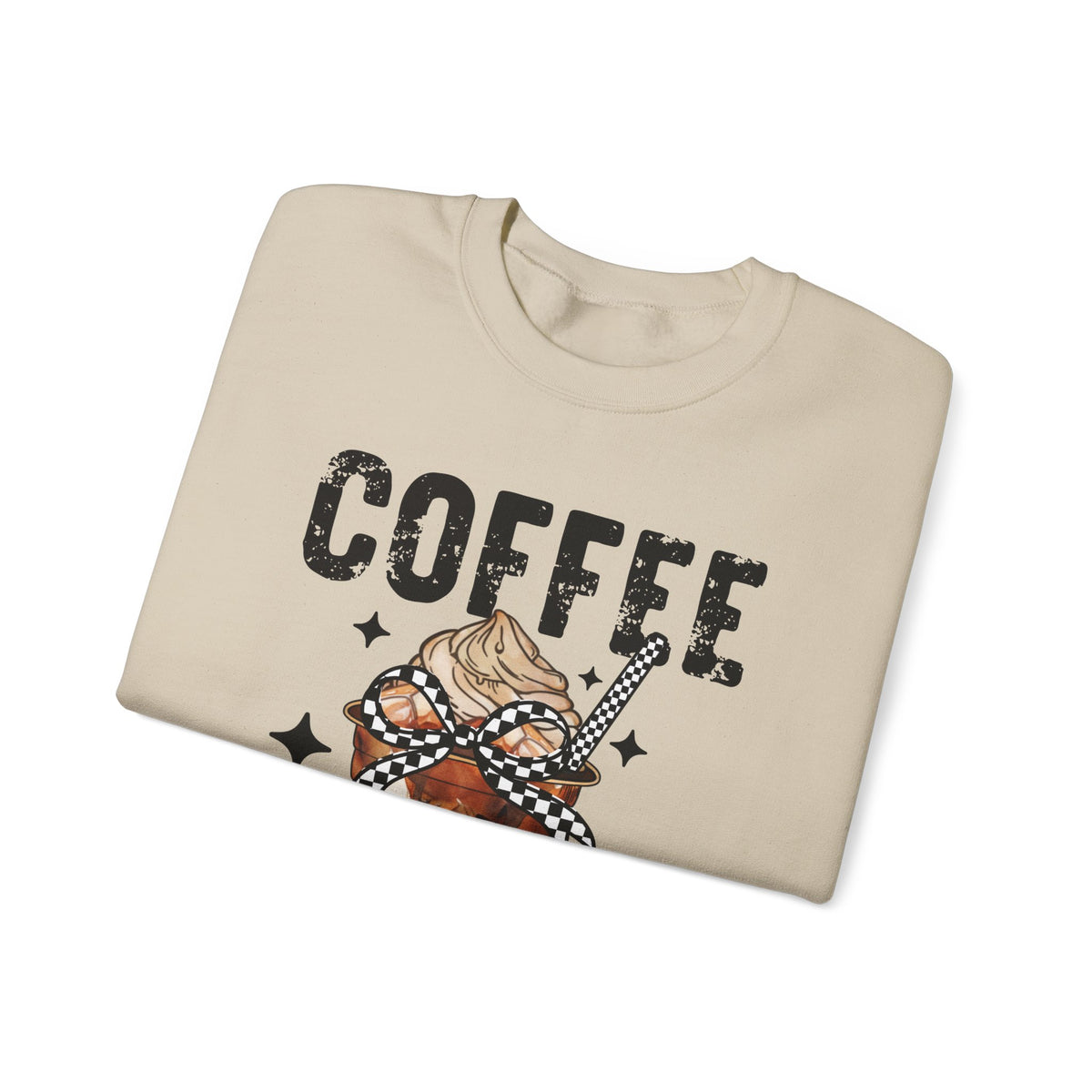 Coffee Changes Everything, Iced Coffee, Coffee Lovers – Gildan Heavy Blend | Trendy Women’s Soft Sweatshirt. Direct to Garment. Printed & Shipped in the USA. Unisex Sizes.