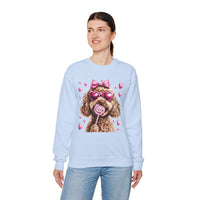 Goldendoodle Love – Gildan Heavy Blend | Trendy Women’s Soft Sweatshirt. Direct to Garment. Printed & Shipped in the USA. Unisex Sizes.