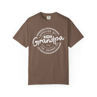 Best Grandpa, Approved by the Grandkids - Comfort Colors | Trendy Men's T-Shirt. Direct to Garment. Printed & Shipped in the USA. Unisex Sizes.