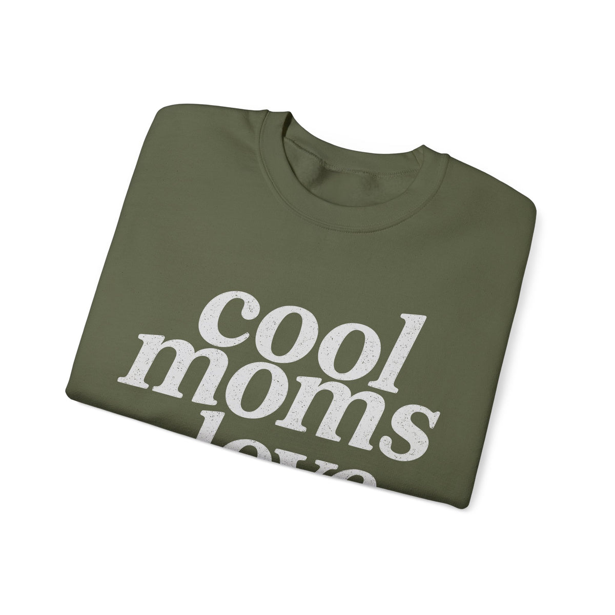 Cool Moms Love Jesus, Vintage – Gildan Heavy Blend | Trendy Women’s Soft Sweatshirt. Direct to Garment. Printed & Shipped in the USA. Unisex Sizes.