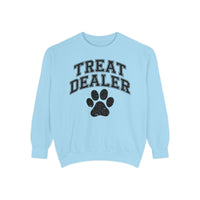 Treat Dealer, Dog Lover - Comfort Colors | Trendy Women's and Men's Sweatshirt. Direct to Garment. Printed & Shipped in the USA. Unisex Sizes.