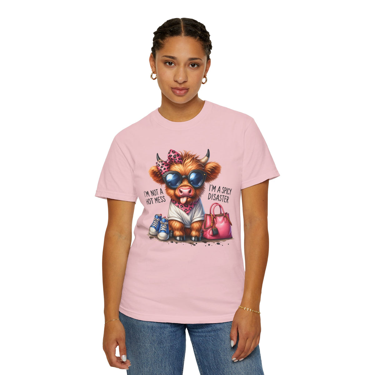 I'm Not a Hot Mess, I'm a Spicy Disaster - Comfort Colors | Trendy Women's T-Shirt. Direct to Garment. Printed & Shipped in the USA. Unisex Sizes.