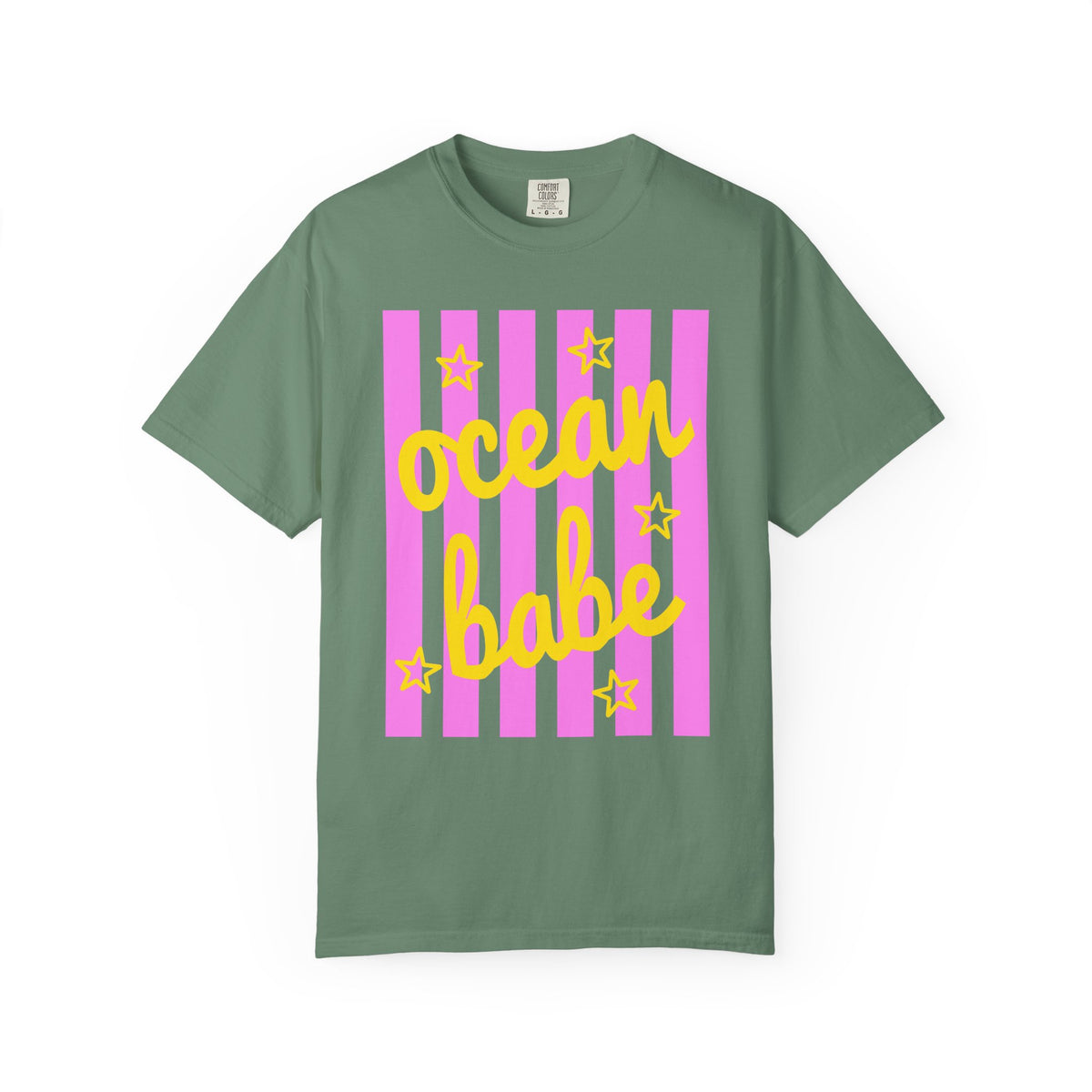 Ocean Babe - Comfort Colors | Trendy Women's T-Shirt. Direct to Garment. Printed & Shipped in the USA. Unisex Sizes.
