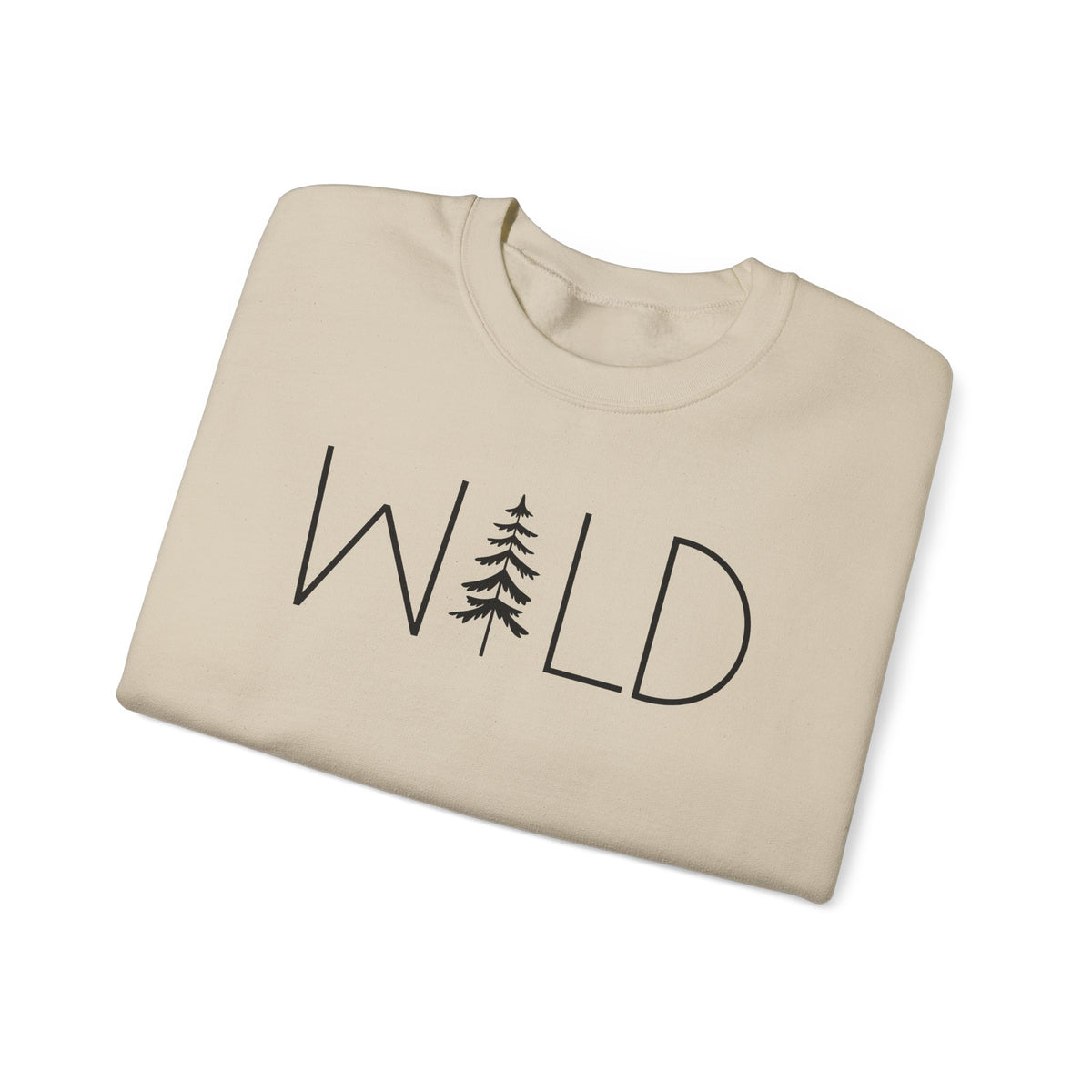 Wild Graphic, Nature, Pine Tree, Adventure – Gildan Heavy Blend | Trendy Women’s and Men's Soft Sweatshirt. Direct to Garment. Printed & Shipped in the USA. Unisex Sizes.