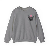 Head Heffa Highland Cow, Front & Back Print – Gildan Heavy Blend | Trendy Women’s Soft Sweatshirt. Direct to Garment. Printed & Shipped in the USA. Unisex Sizes.