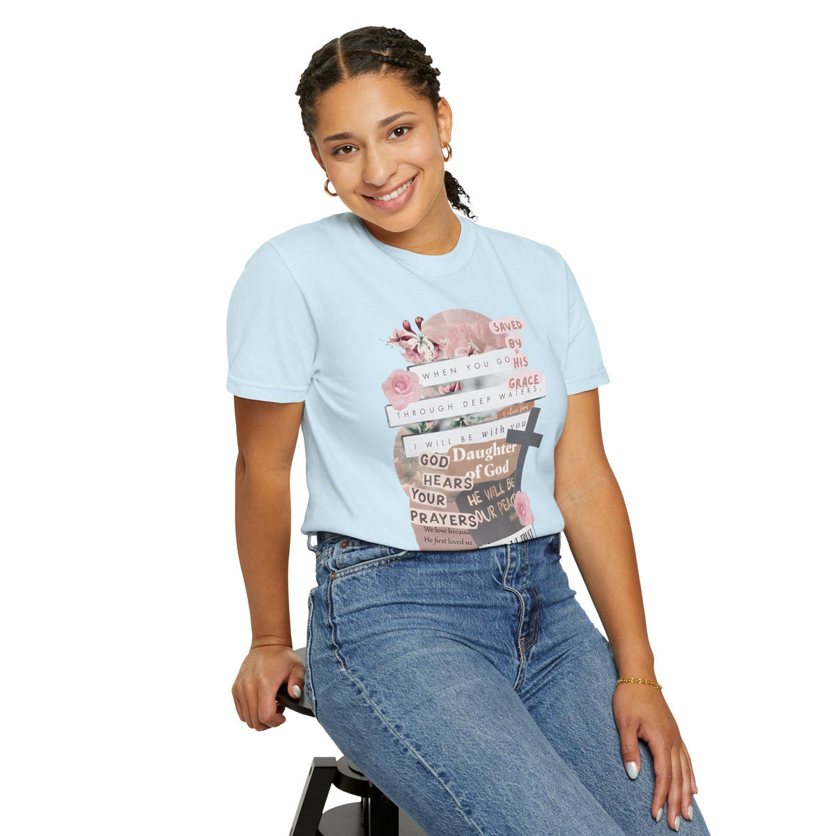 Christian Scrapbook - Comfort Colors | Trendy Women's T-Shirt. Direct to Garment. Printed & Shipped in the USA. Unisex Sizes.