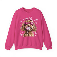 Goldendoodle Love – Gildan Heavy Blend | Trendy Women’s Soft Sweatshirt. Direct to Garment. Printed & Shipped in the USA. Unisex Sizes.