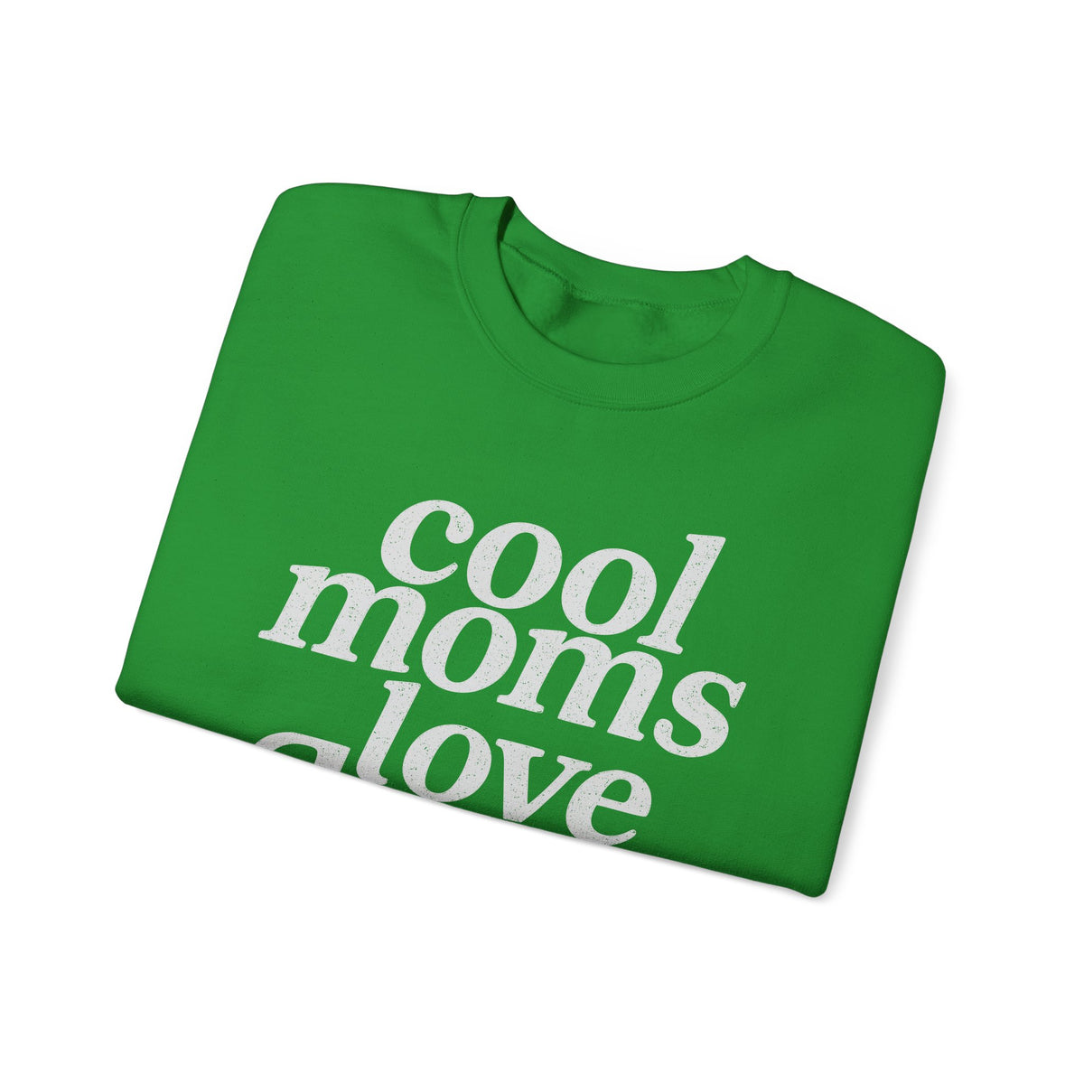 Cool Moms Love Jesus – Gildan Heavy Blend | Trendy Women’s Soft Sweatshirt. Direct to Garment. Printed & Shipped in the USA. Unisex Sizes.