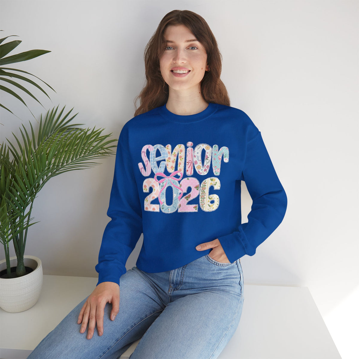 Class of 2026 Senior - Pink Coquette Bow – Gildan Heavy Blend | Trendy Women’s Soft Sweatshirt. Direct to Garment. Printed & Shipped in the USA. Unisex Sizes.