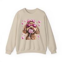 Goldendoodle Love – Gildan Heavy Blend | Trendy Women’s Soft Sweatshirt. Direct to Garment. Printed & Shipped in the USA. Unisex Sizes.