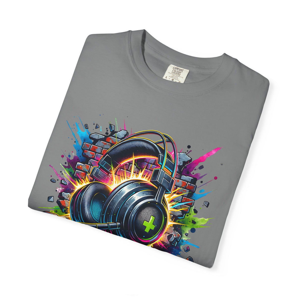 Gaming Headset I Can't Hear You, I'm Gaming - Comfort Colors | Trendy Men's And Women's T-Shirt. Direct to Garment. Printed & Shipped in the USA. Unisex Sizes.