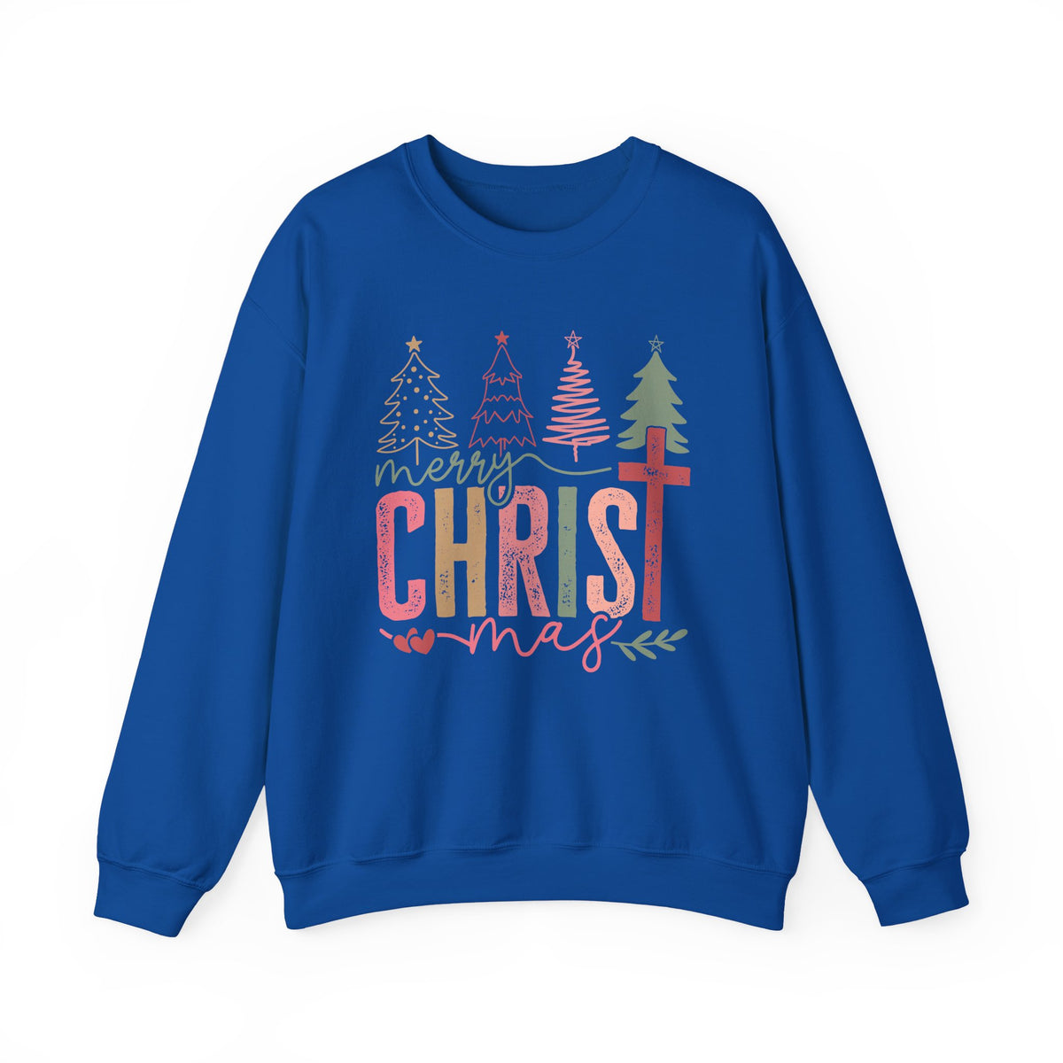Merry ChrisTmas Christian Faith Graphic – Gildan Heavy Blend | Trendy Women’s Soft Sweatshirt. Direct to Garment. Printed & Shipped in the USA. Unisex Sizes.