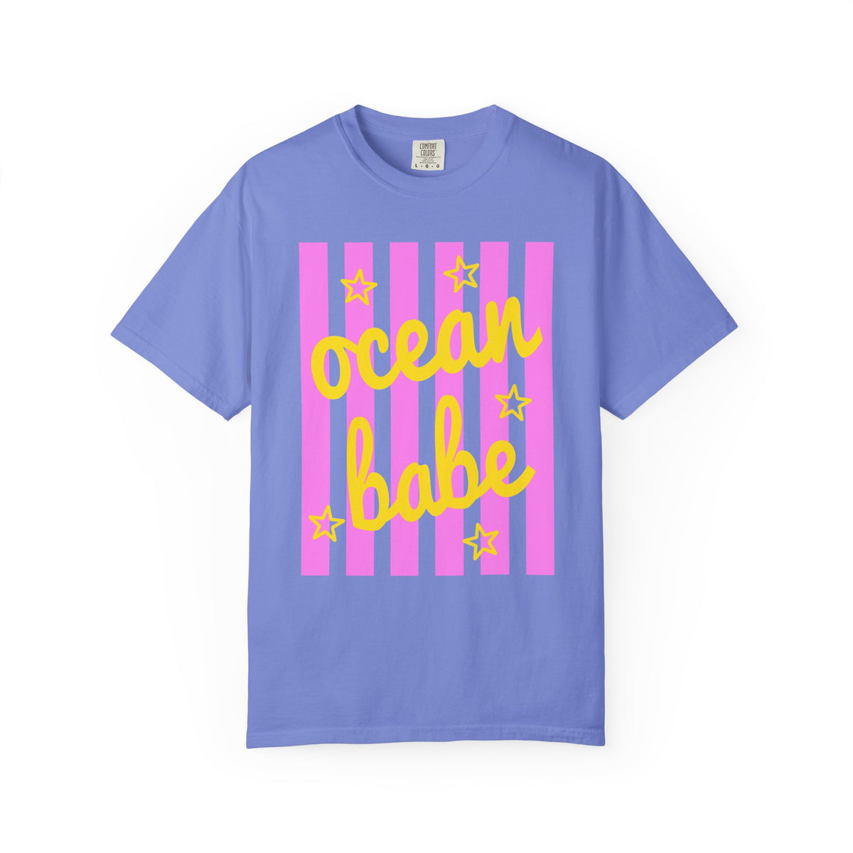 Ocean Babe - Comfort Colors | Trendy Women's T-Shirt. Direct to Garment. Printed & Shipped in the USA. Unisex Sizes.