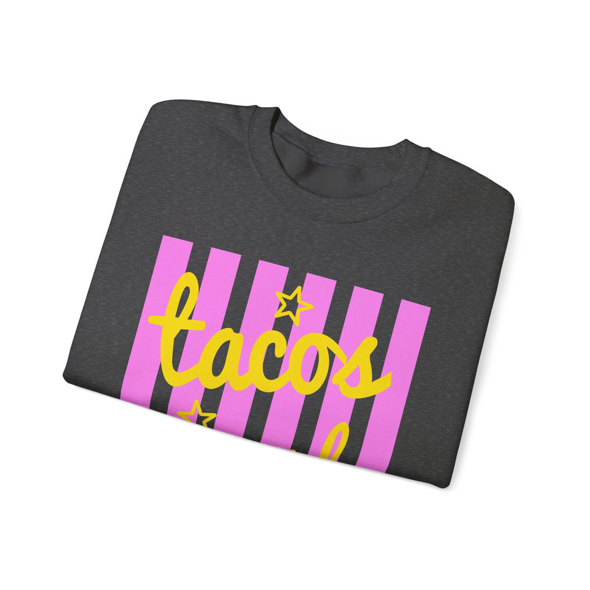 Tacos and Margs – Gildan Heavy Blend | Trendy Women’s Soft Sweatshirt. Direct to Garment. Printed & Shipped in the USA. Unisex Sizes.