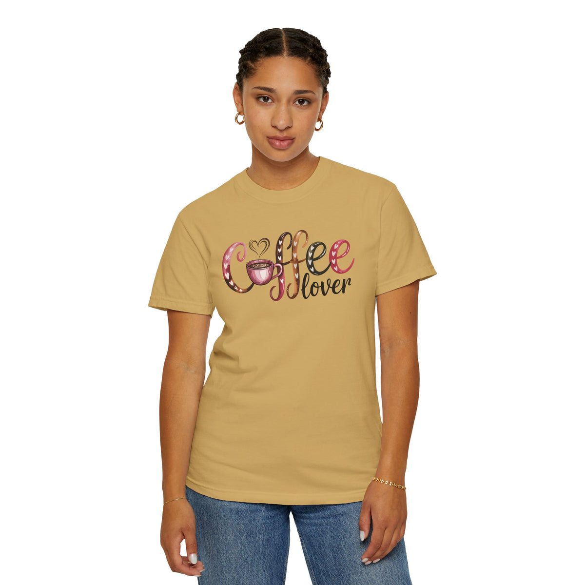 Coffee Lover - Comfort Colors | Trendy Women's T-Shirt. Direct to Garment. Printed & Shipped in the USA. Unisex Sizes.