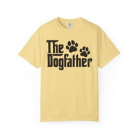 The DogFather - Comfort Colors | Trendy Men's T-Shirt. Direct to Garment. Printed & Shipped in the USA. Unisex Sizes.