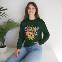 Coquette Second Grade Pencil Bow – Gildan Heavy Blend | Trendy Women’s Soft Sweatshirt. Direct to Garment. Printed & Shipped in the USA. Unisex Sizes.