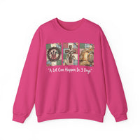 A Lot Can Happen In 3 Days - He is Risen – Gildan Heavy Blend | Trendy Women’s Soft Sweatshirt. Direct to Garment. Printed & Shipped in the USA. Unisex Sizes.