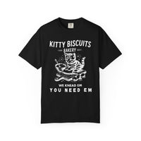 Kitty Biscuits Bakery - Comfort Colors | Trendy Women's and Men's T-Shirt. Direct to Garment. Printed & Shipped in the USA. Unisex Sizes.