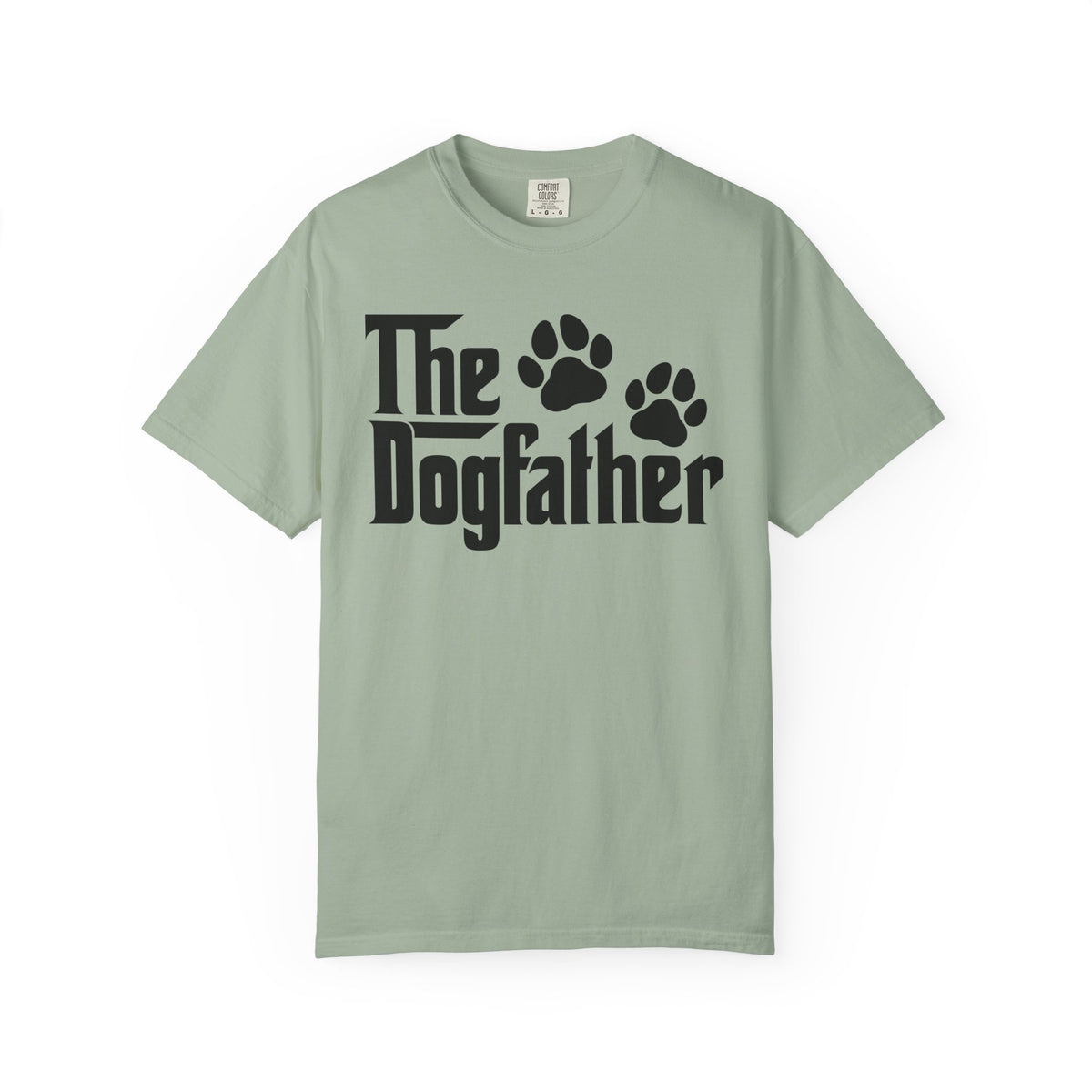 The DogFather - Comfort Colors | Trendy Men's T-Shirt. Direct to Garment. Printed & Shipped in the USA. Unisex Sizes.