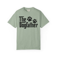 The DogFather - Comfort Colors | Trendy Men's T-Shirt. Direct to Garment. Printed & Shipped in the USA. Unisex Sizes.